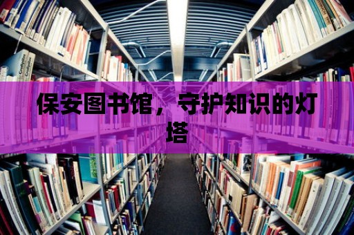 保安圖書館，守護知識的燈塔