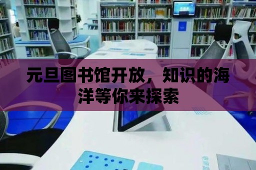 元旦圖書館開放，知識的海洋等你來探索