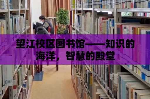 望江校區圖書館——知識的海洋，智慧的殿堂