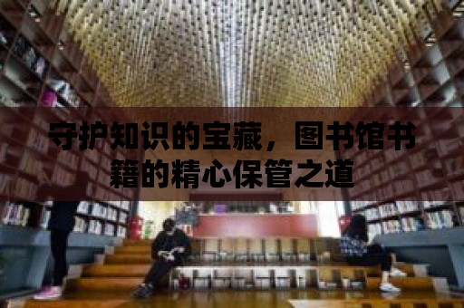 守護知識的寶藏，圖書館書籍的精心保管之道