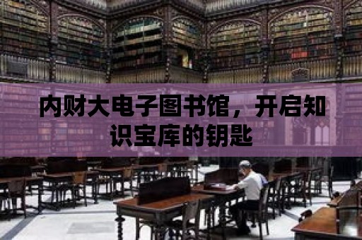 內(nèi)財大電子圖書館，開啟知識寶庫的鑰匙