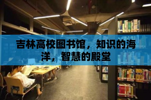 吉林高校圖書館，知識的海洋，智慧的殿堂