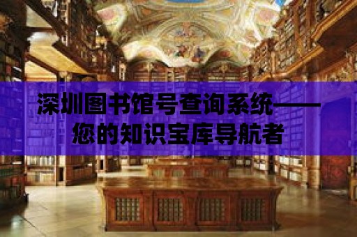 深圳圖書館號查詢系統——您的知識寶庫導航者