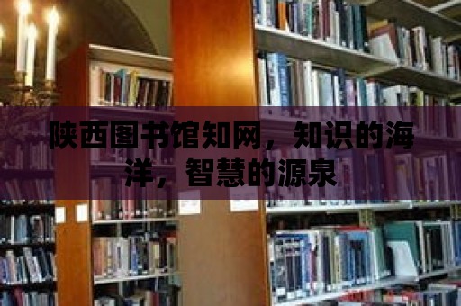 陜西圖書館知網(wǎng)，知識的海洋，智慧的源泉