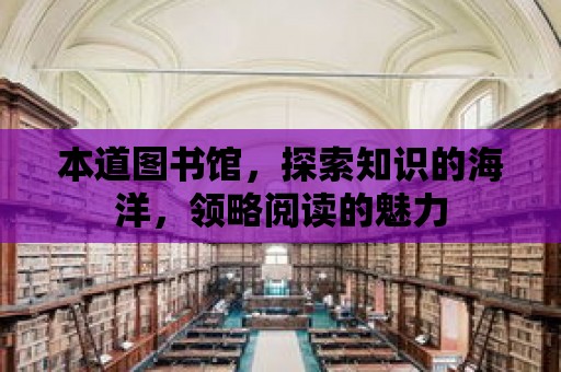 本道圖書館，探索知識的海洋，領略閱讀的魅力