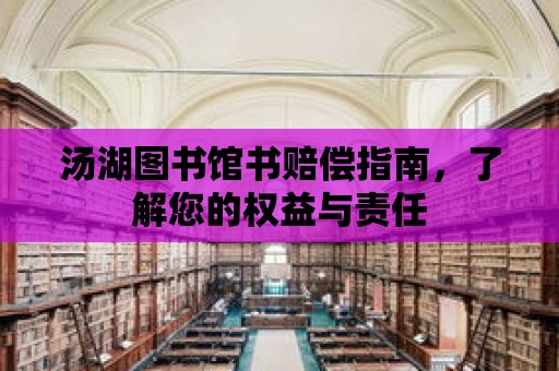 湯湖圖書館書賠償指南，了解您的權益與責任