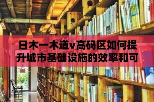 日木一木道v高碼區如何提升城市基礎設施的效率和可持續性？