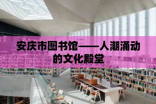 安慶市圖書館——人潮涌動的文化殿堂