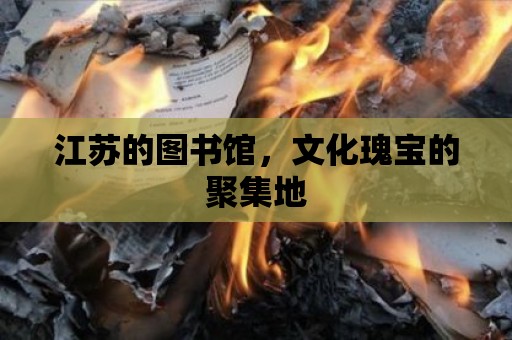 江蘇的圖書館，文化瑰寶的聚集地