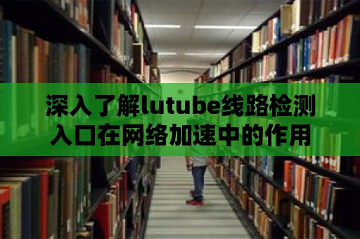 深入了解lutube線路檢測(cè)入口在網(wǎng)絡(luò)加速中的作用