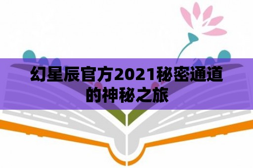 幻星辰官方2021秘密通道的神秘之旅