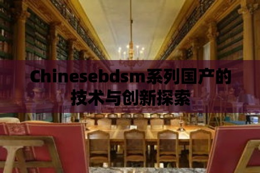 Chinesebdsm系列國產的技術與創新探索