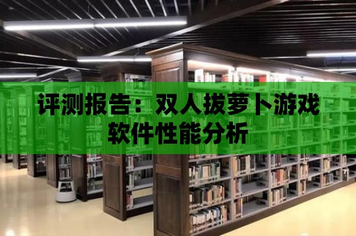 評測報告：雙人拔蘿卜游戲軟件性能分析