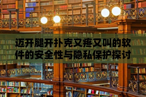 邁開腿開撲克又疼又叫的軟件的安全性與隱私保護探討