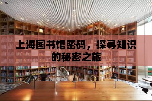 上海圖書館密碼，探尋知識的秘密之旅