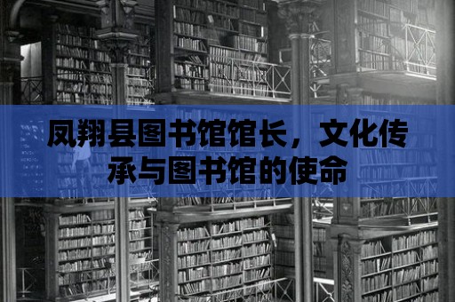 鳳翔縣圖書館館長，文化傳承與圖書館的使命