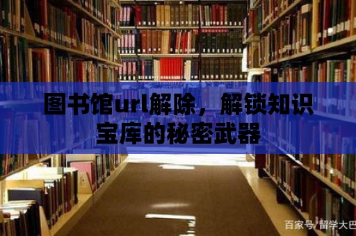 圖書館url解除，解鎖知識寶庫的秘密武器