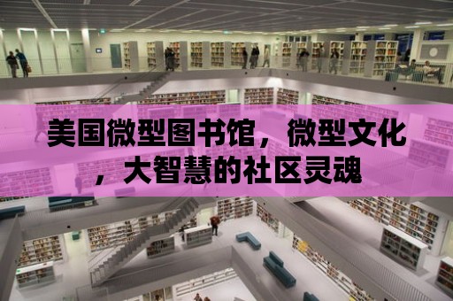 美國微型圖書館，微型文化，大智慧的社區靈魂