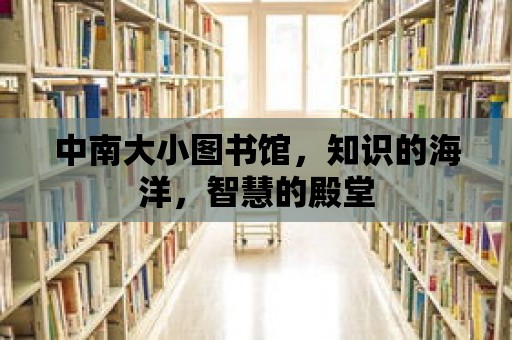 中南大小圖書館，知識的海洋，智慧的殿堂