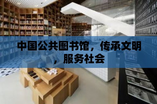 中國公共圖書館，傳承文明，服務社會