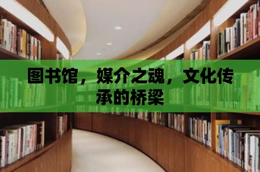 圖書館，媒介之魂，文化傳承的橋梁