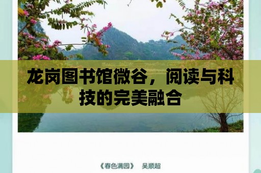 龍崗圖書館微谷，閱讀與科技的完美融合