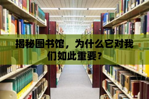 揭秘圖書館，為什么它對我們?nèi)绱酥匾? title=