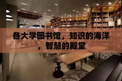 各大學圖書館，知識的海洋，智慧的殿堂