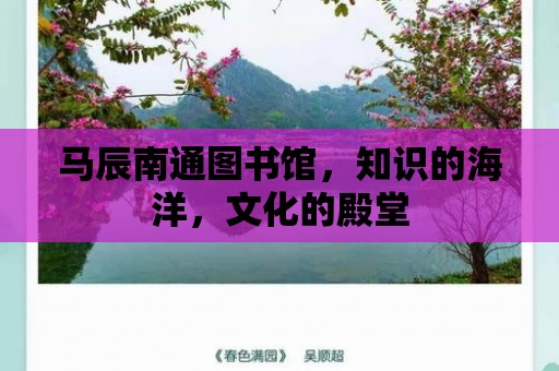 馬辰南通圖書館，知識(shí)的海洋，文化的殿堂