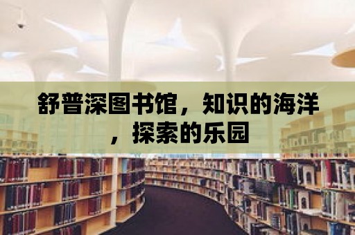 舒普深圖書館，知識的海洋，探索的樂園