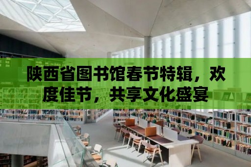 陜西省圖書館春節特輯，歡度佳節，共享文化盛宴