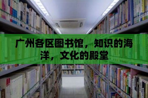 廣州各區(qū)圖書館，知識的海洋，文化的殿堂