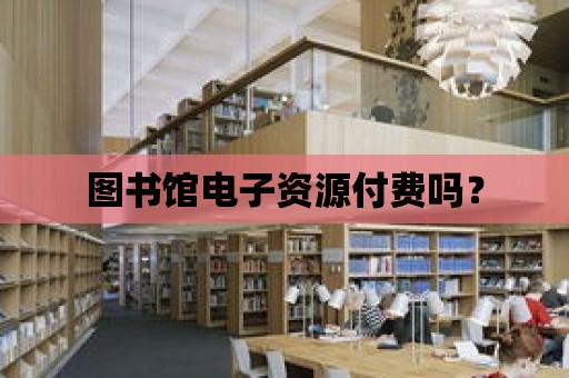 圖書館電子資源付費嗎？