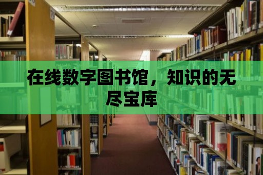 在線數字圖書館，知識的無盡寶庫