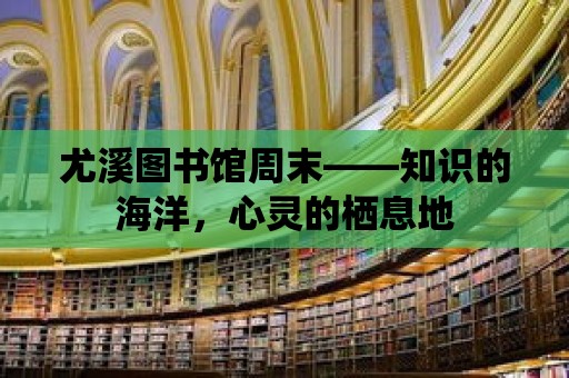 尤溪圖書館周末——知識的海洋，心靈的棲息地