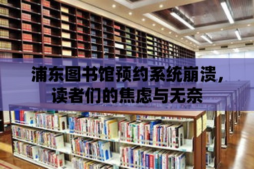 浦東圖書館預約系統崩潰，讀者們的焦慮與無奈