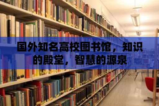 國外知名高校圖書館，知識的殿堂，智慧的源泉