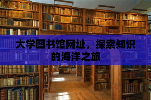 大學圖書館網址，探索知識的海洋之旅