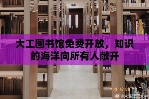 大工圖書館免費開放，知識的海洋向所有人敞開