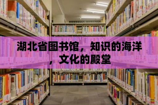 湖北省圖書館，知識的海洋，文化的殿堂