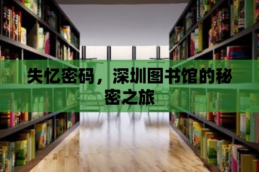 失憶密碼，深圳圖書館的秘密之旅