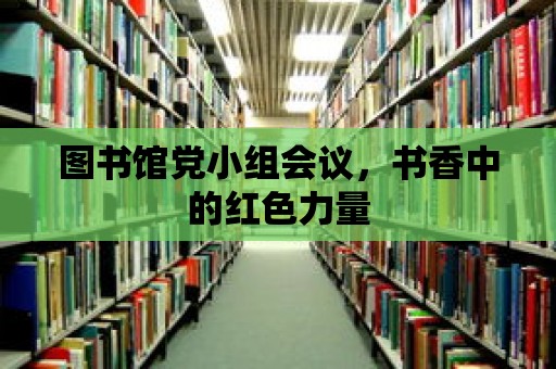 圖書館黨小組會議，書香中的紅色力量