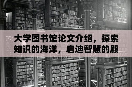 大學圖書館論文介紹，探索知識的海洋，啟迪智慧的殿堂