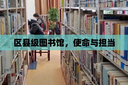 區縣級圖書館，使命與擔當