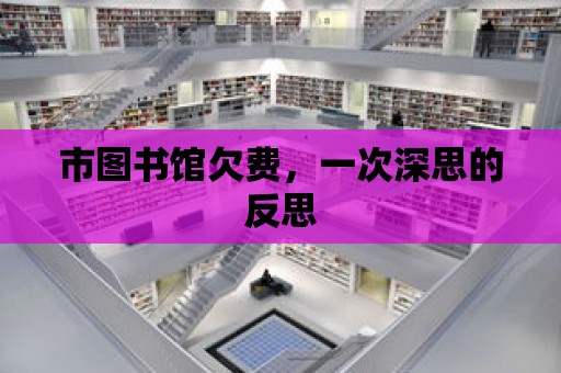 市圖書館欠費，一次深思的反思