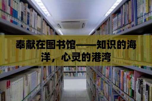 奉獻在圖書館——知識的海洋，心靈的港灣