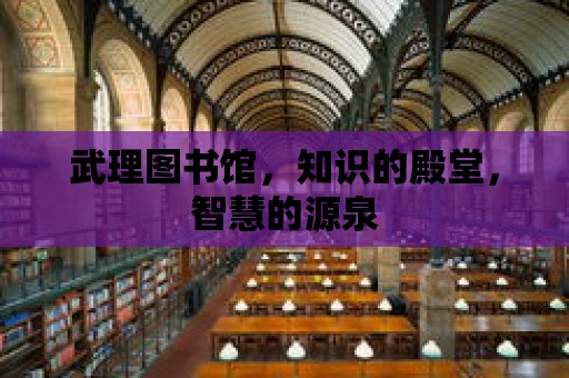 武理圖書館，知識的殿堂，智慧的源泉