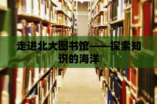 走進北大圖書館——探索知識的海洋