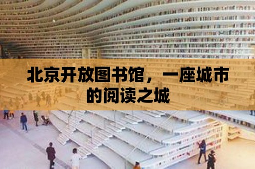 北京開放圖書館，一座城市的閱讀之城