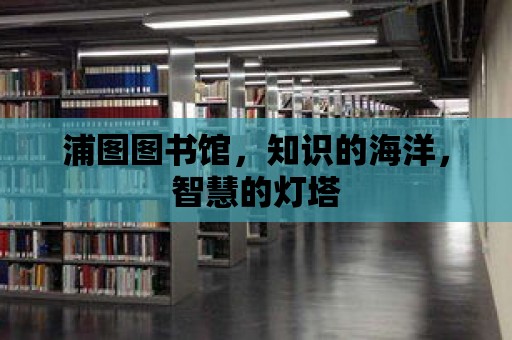 浦圖圖書館，知識的海洋，智慧的燈塔